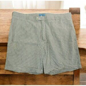 Peter Millar Crown Sport Mens Brown Check Shorts 44